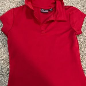 Nautica Red school uniform shirt